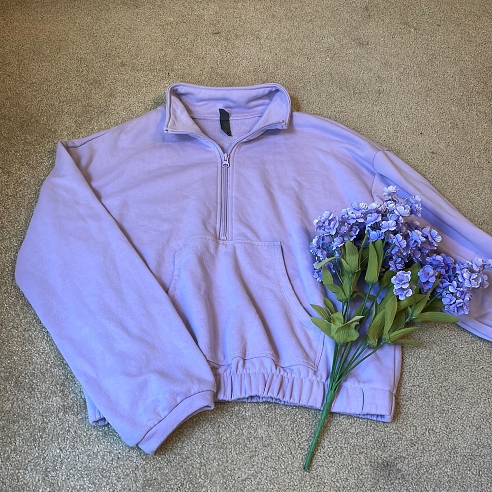 purple sweater!